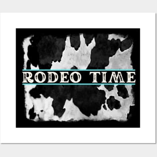 Rodeo Time Cowhide Print Posters and Art